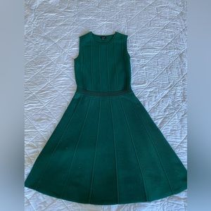 Ann Taylor Dark Green Sleeveless Sweater Dress Size XXSP